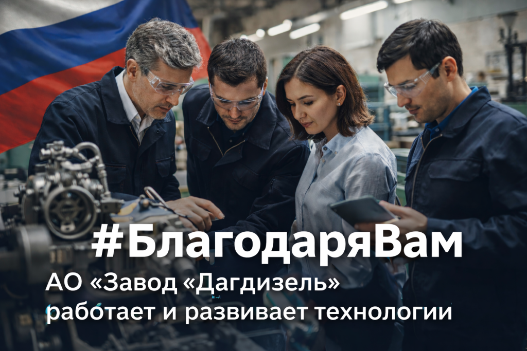 АО «Завод „Дагдизель“» поддержало федеральный онлайн-флешмоб #БлагодаряВам